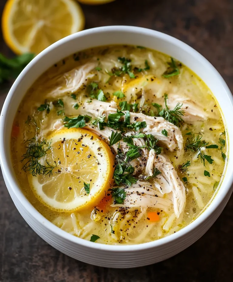 Authentic Greek Lemon Chicken Soup Recipe-Flavorful & Easy