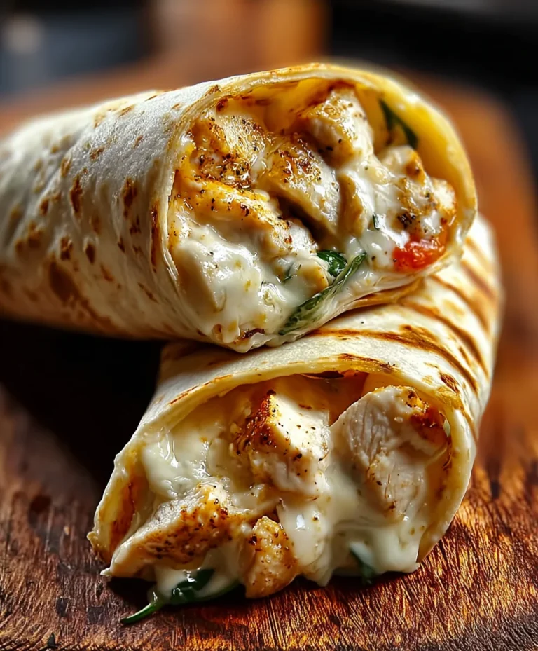 Cheesy Garlic Chicken Wraps – Easy Weeknight Dinner