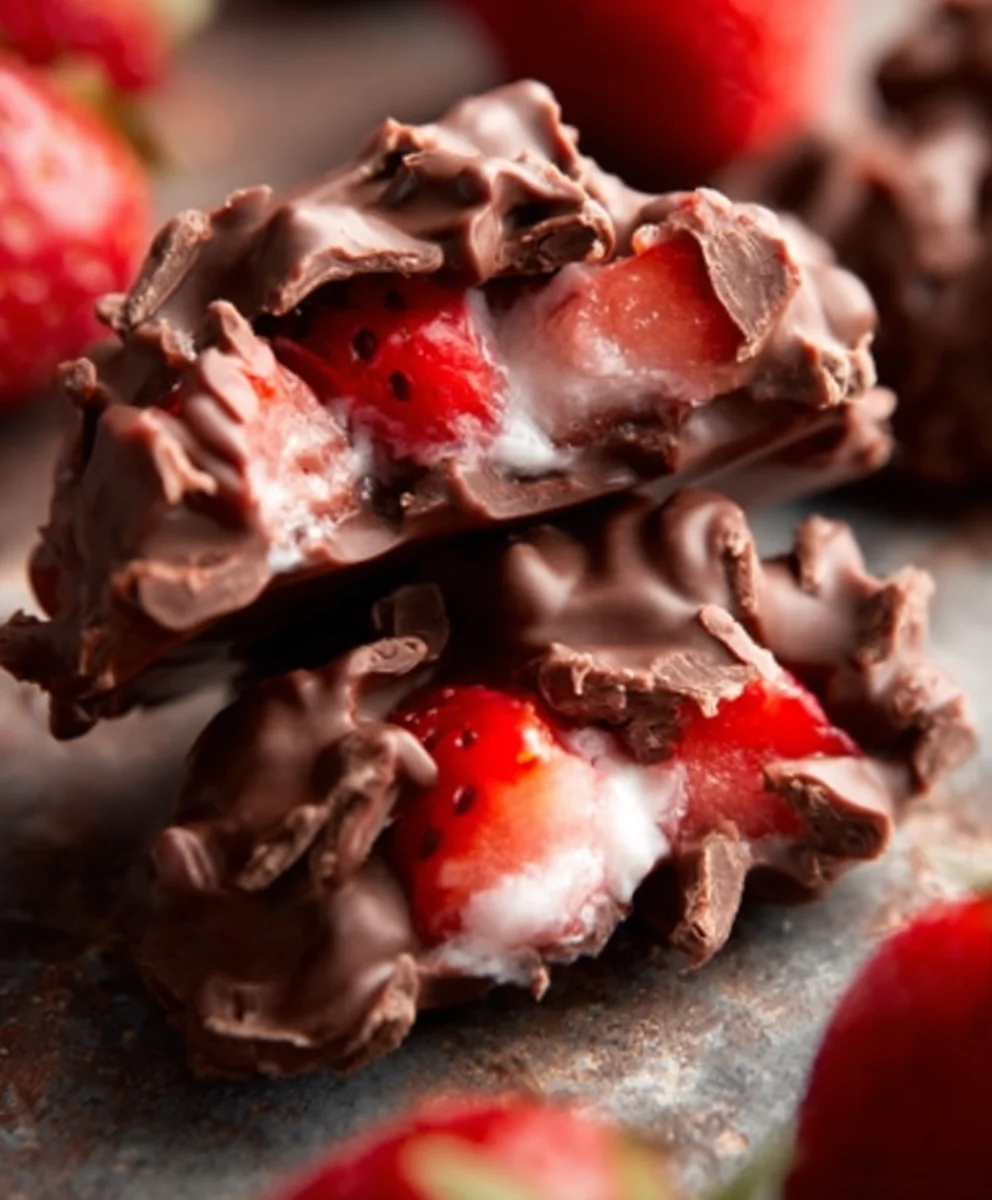 Viral Chocolate Strawberry Yogurt Clusters Recipe