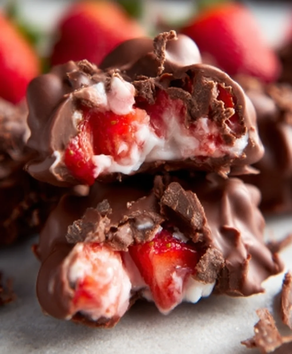 Viral Chocolate Strawberry Yogurt Clusters Recipe