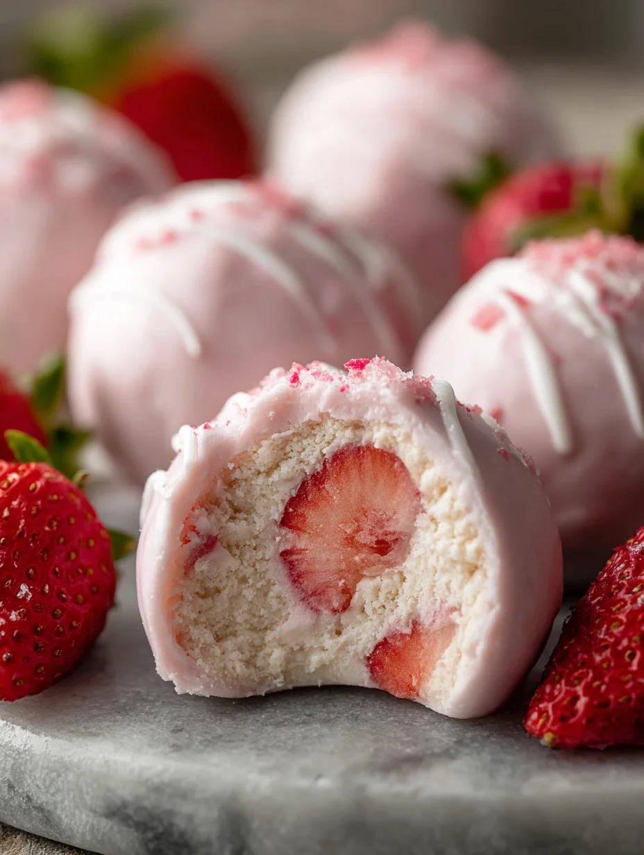 Easy Strawberry Yogurt Bites Recipe