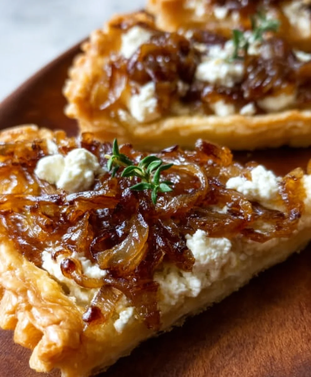 Caramelized Onion Goat Cheese Tarts Easy Recipe