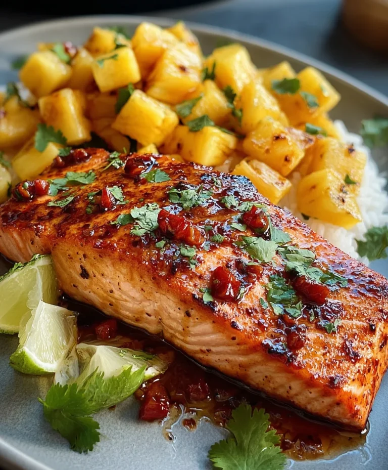 Pineapple Chipotle Salmon – Spicy Sweet Glazed Recipe