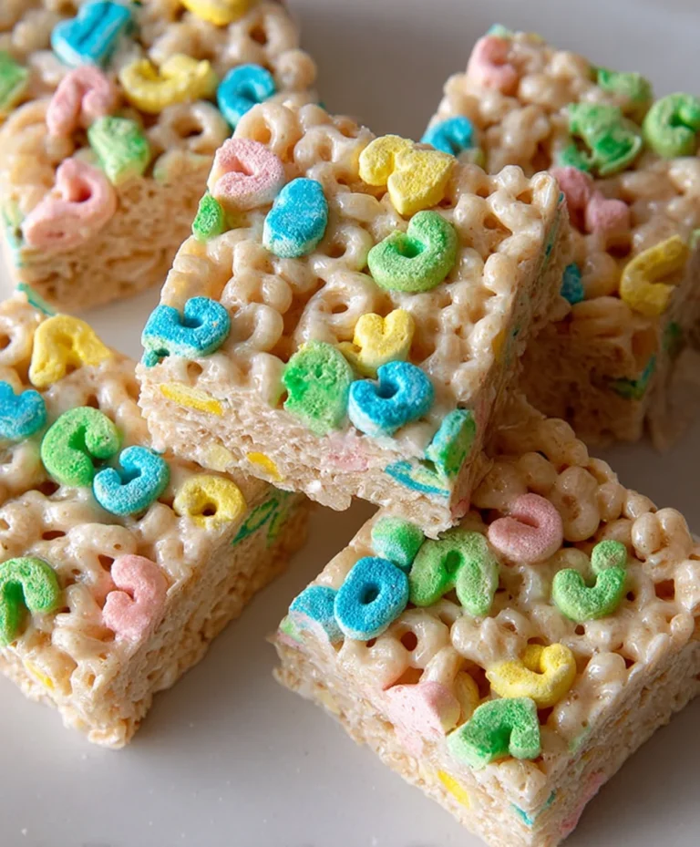 Lucky Charms Rice Krispie Treats-Magical Dessert