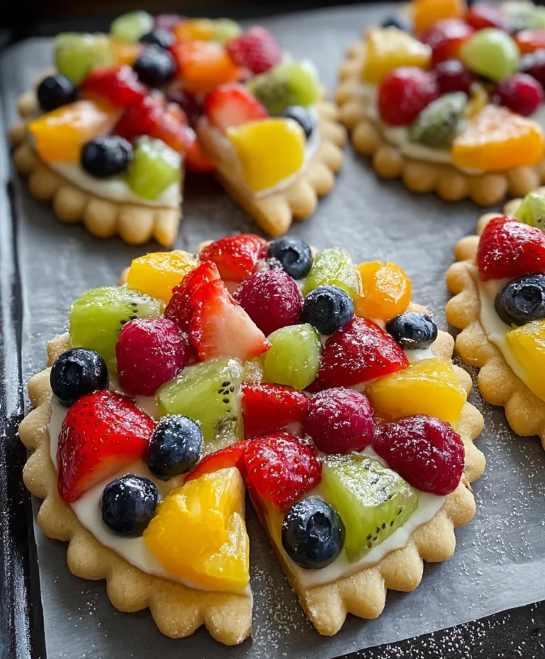 Fruity Pizza Cookie Delight-Easy Dessert Recipe