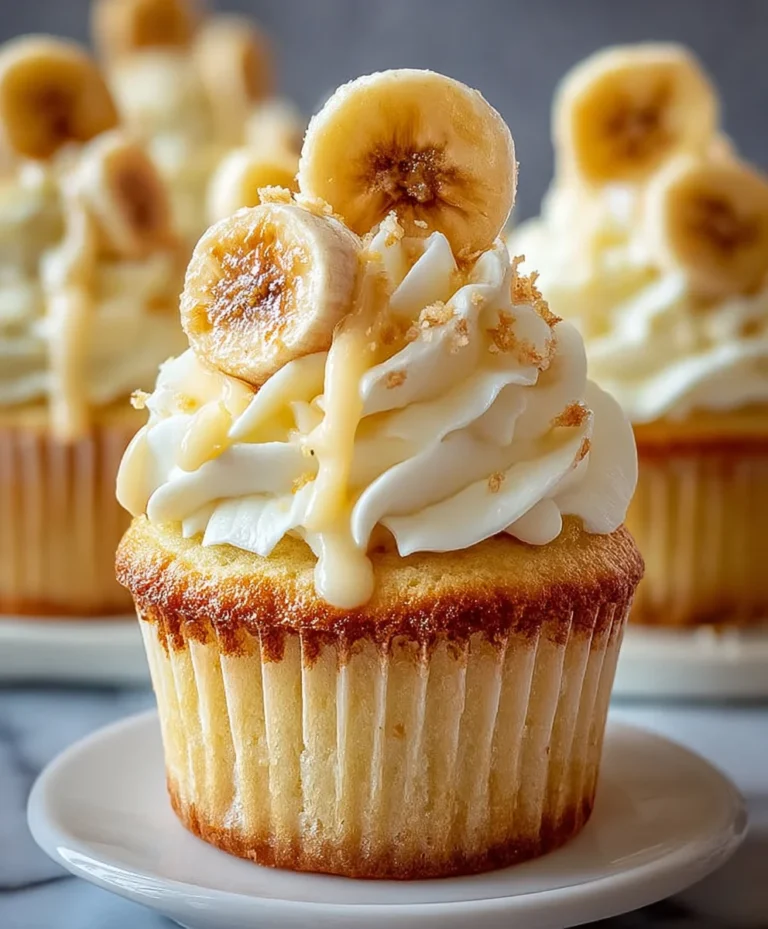 Banana Pudding Cupcakes-Creamy Delight Recipe