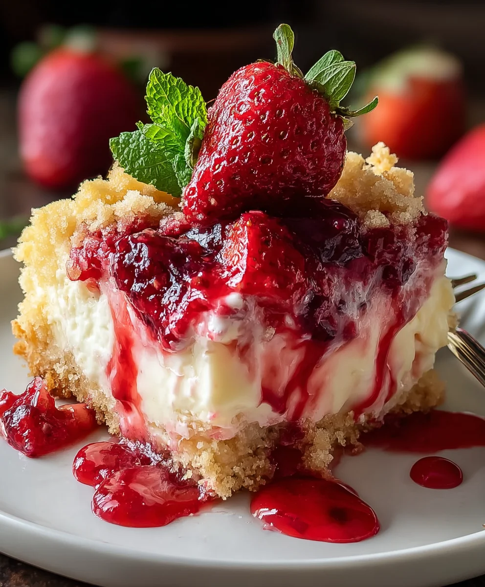 Strawberry Cheesecake Dump Cake Recipe
