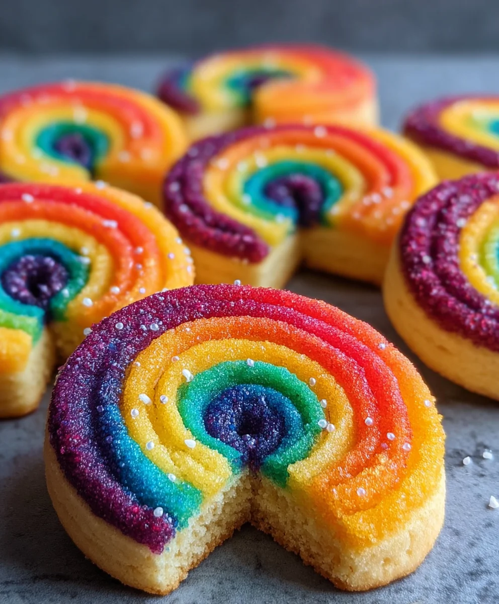 Piped Rainbow Shortbread Cookies-Easy Festive Treats