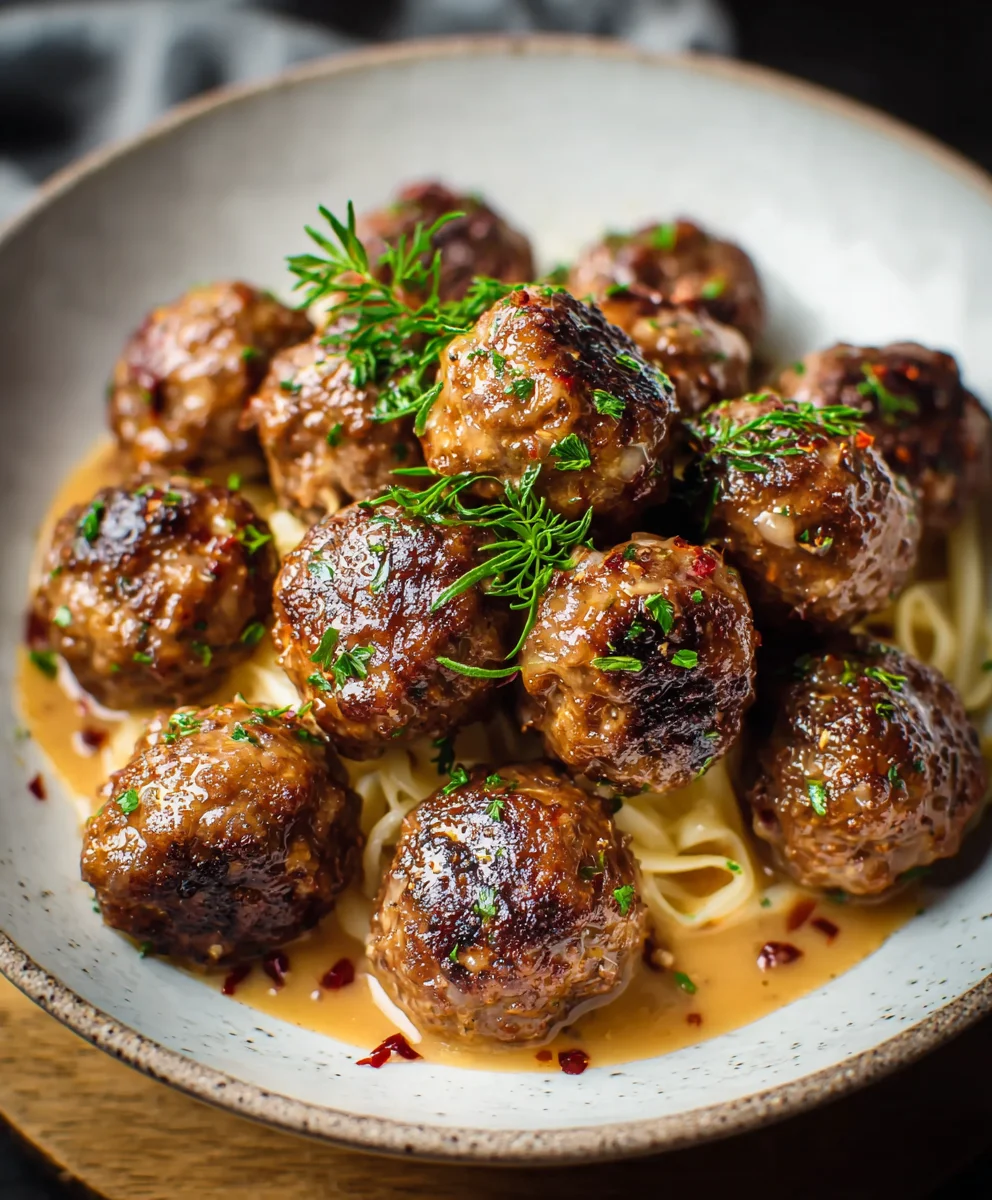Beef and Apple Meatballs-Sweet Savory Bites