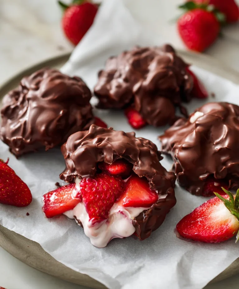 Chocolate Strawberry Yogurt Clusters Easy Treat
