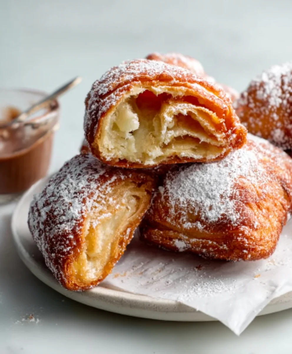 Fried Croissant Beignets - Crispy Sweet Pastry Bliss