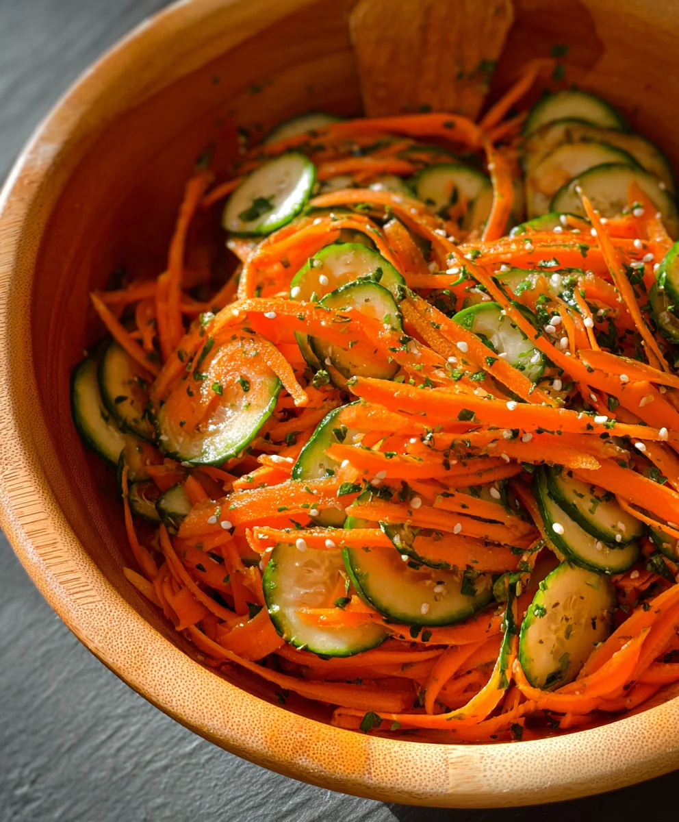 Refreshing Cucumber Carrot Salad - Easy & Healthy Recipe