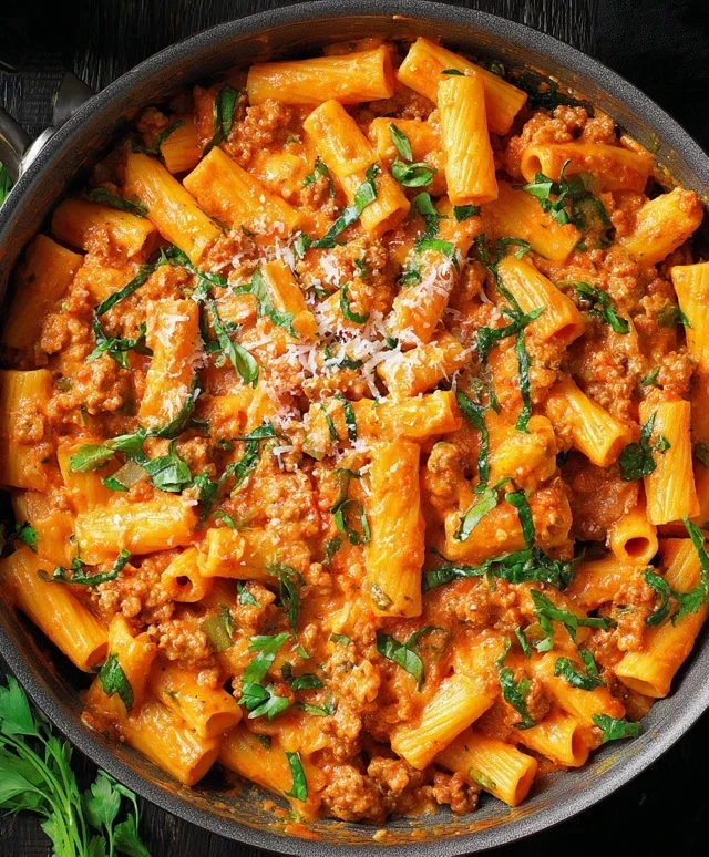 Creamy Sausage Rigatoni (One-Pan, 30-Minute Meal)