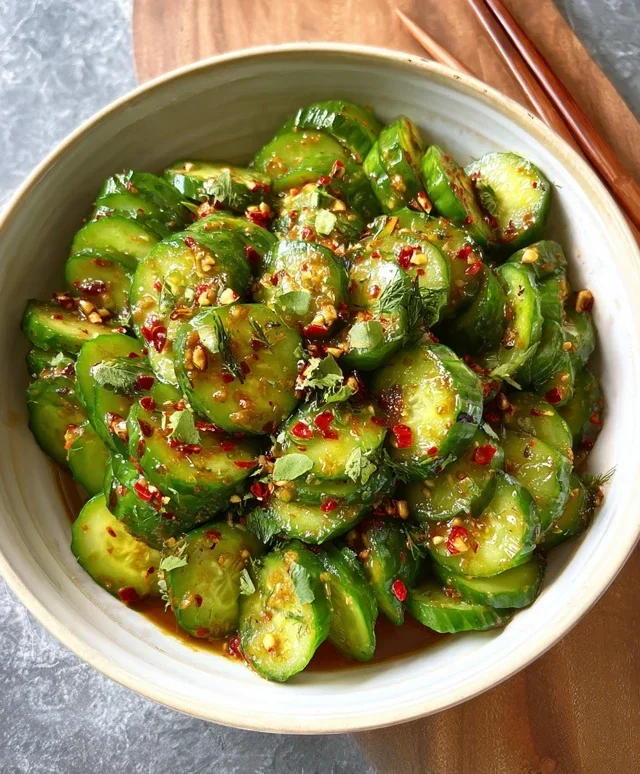 Spicy Asian Cucumber Salad