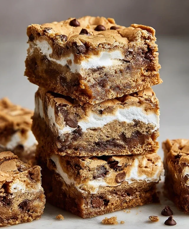 Peanut Butter S'mores Blondies