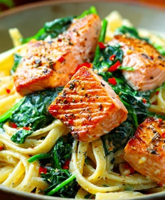 Salmon Spinach Pasta Dish: A Delicious and Nutritious Recipe to Try Today