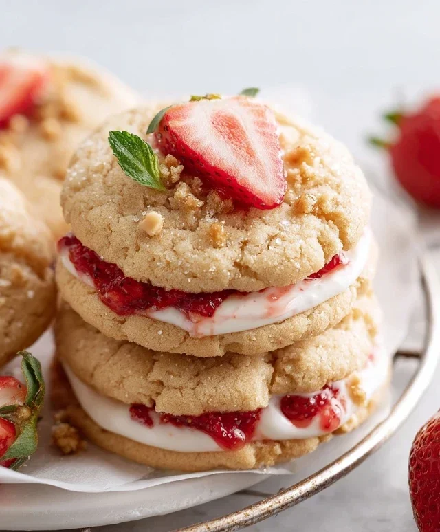 Strawberry Shortcake Cookies