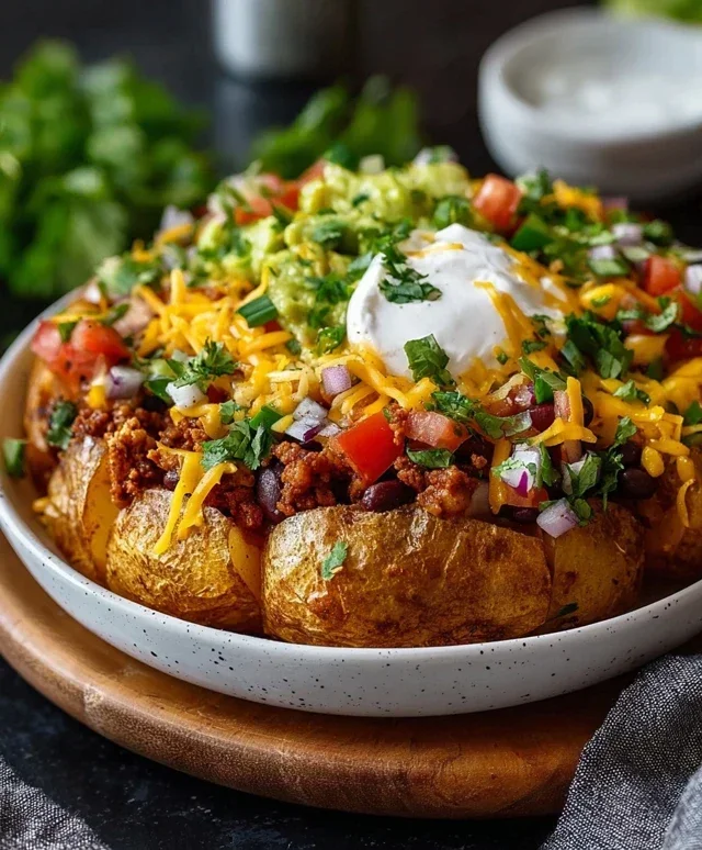 Loaded Potato Taco Bowl