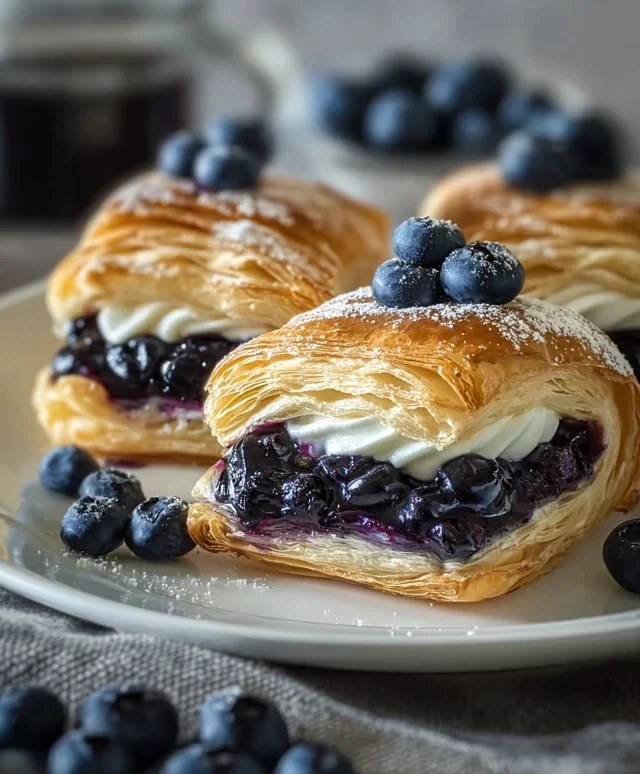 Blueberry Cream Cheese Puff Pastry