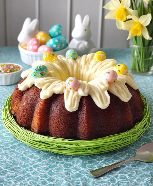 Easter Basket Bundt Cake Recipe (Easy Spring Dessert!)