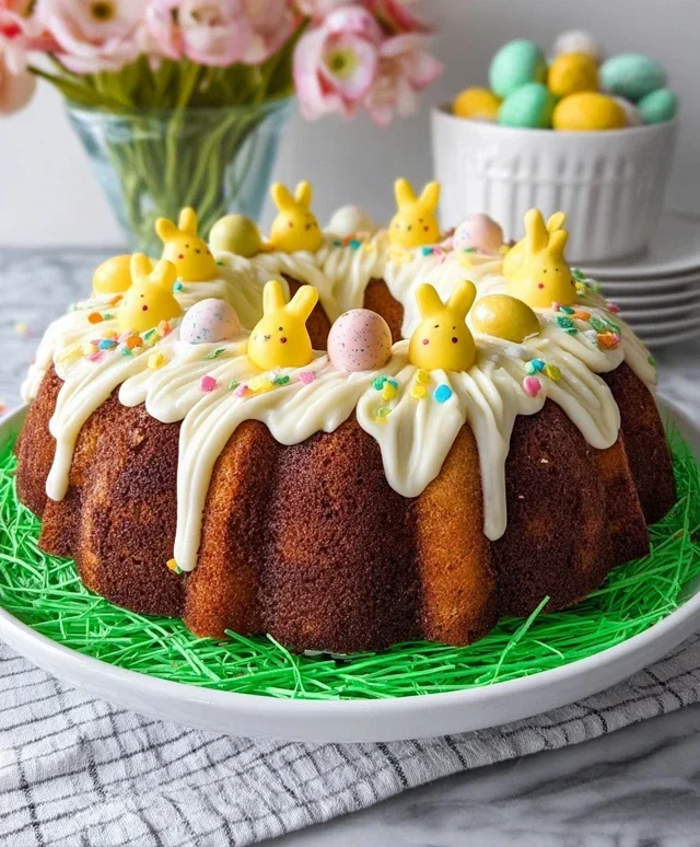 Easter Basket Bundt Cake Recipe (Easy Spring Dessert!)