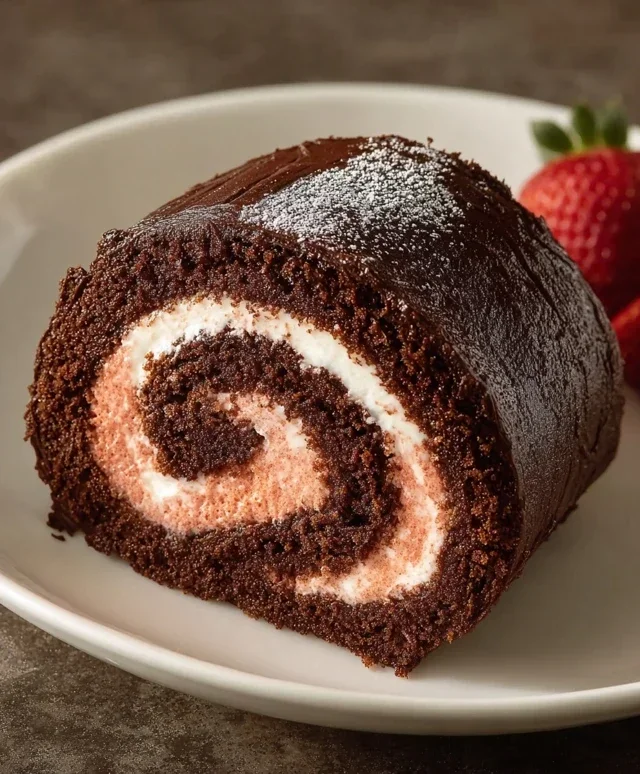 Easy Chocolate Swiss Roll