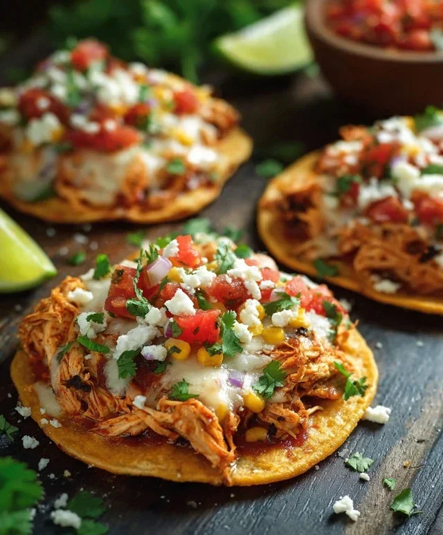 Mexican Rotisserie Chicken Tostadas