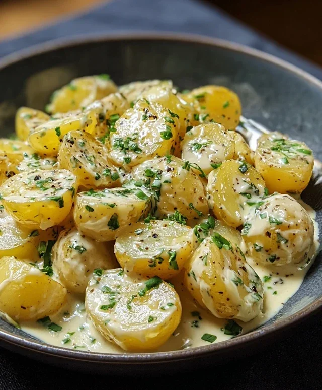 Creamy Garlic Sauce Potatoes