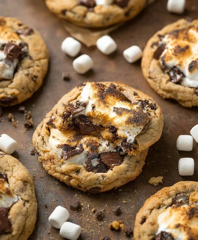 S'mores Cookies and Cream Cookies