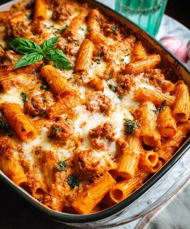 Baked Rigatoni with Sausage