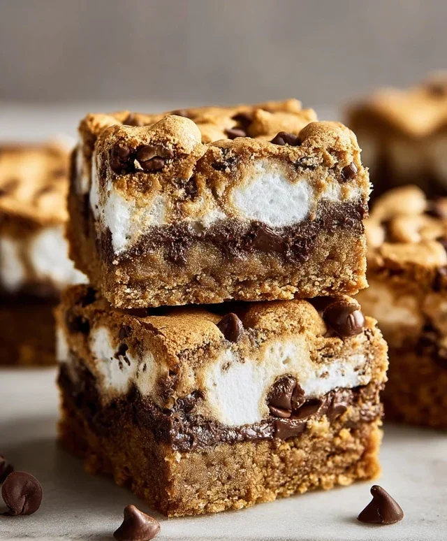 Peanut Butter S'mores Blondies