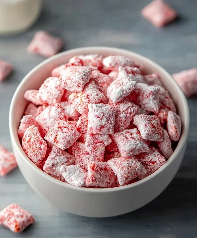 Strawberry Shortcake Puppy Chow