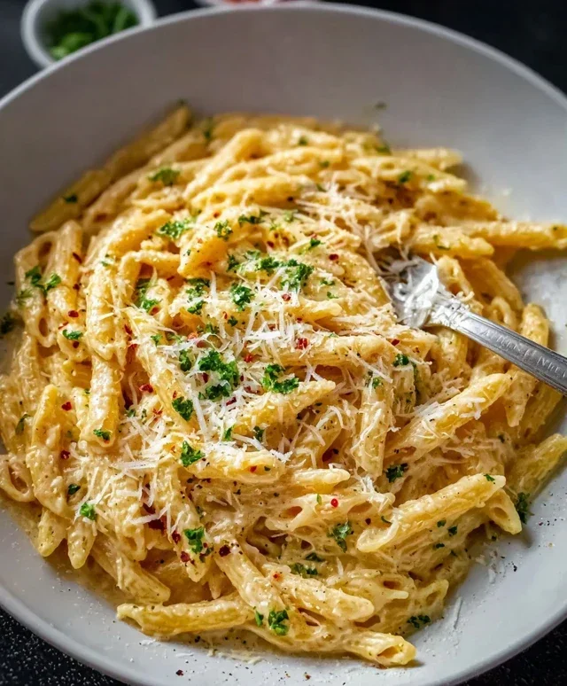 One Pot Creamy Garlic Pasta (Just 20 Minutes!)
