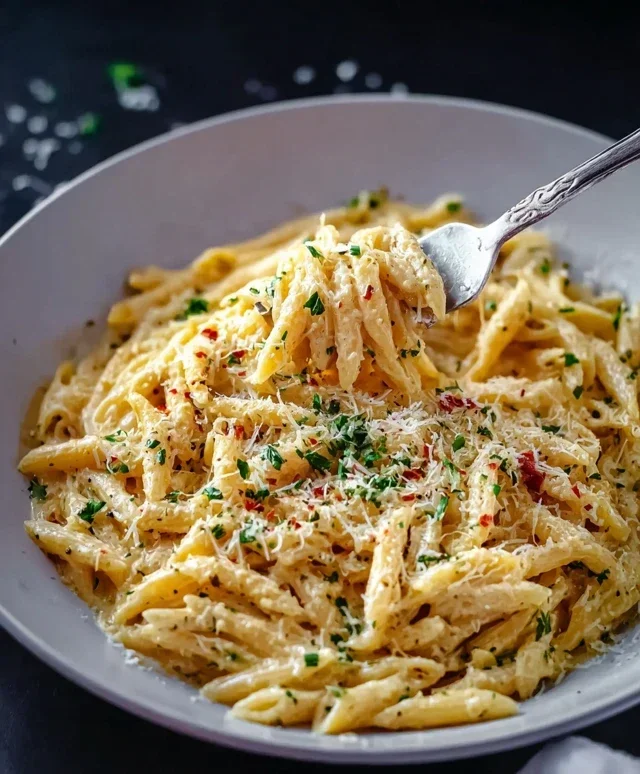 One Pot Creamy Garlic Pasta (Just 20 Minutes!)
