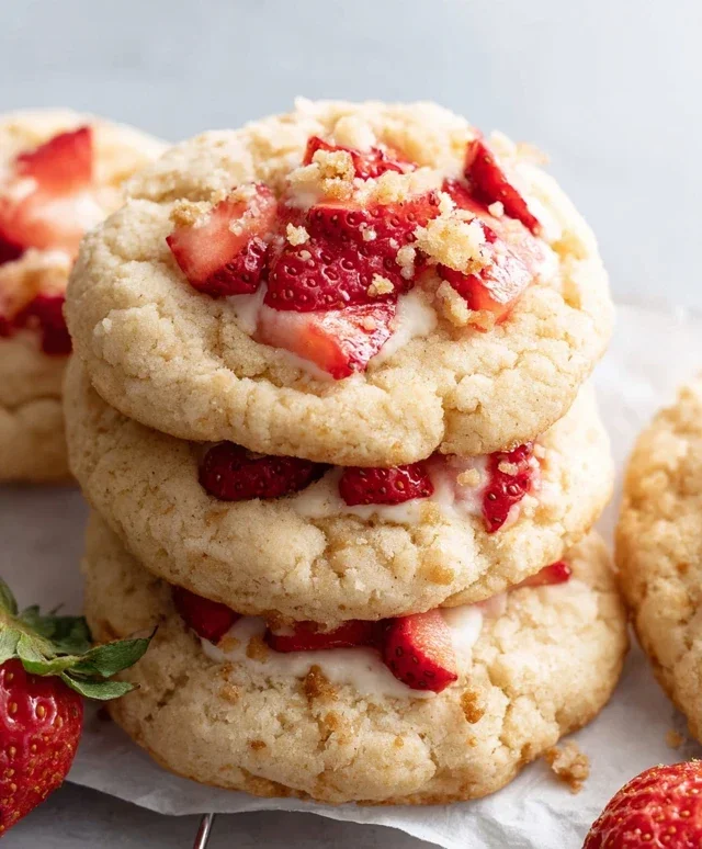Strawberry Shortcake Cookies