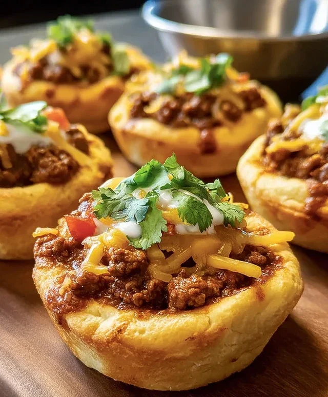 Taco Biscuit Cups
