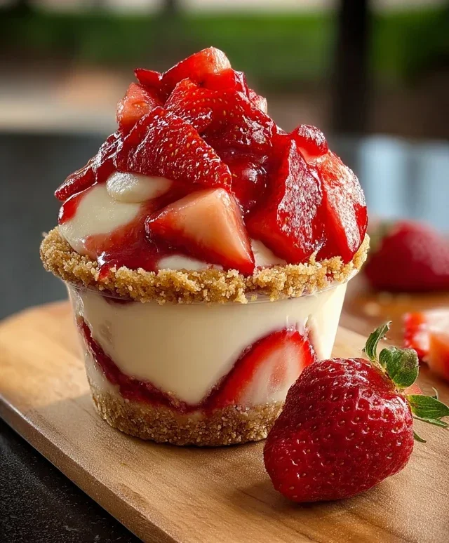 Strawberry Cheesecake Cups