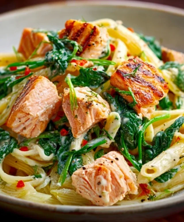 Salmon Spinach Pasta Dish: A Delicious and Nutritious Recipe to Try Today