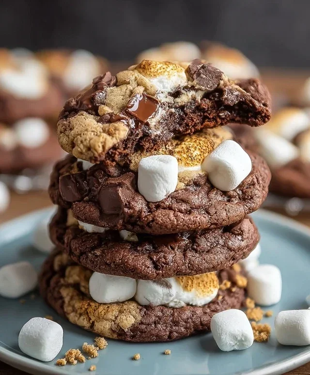 Hershey's Chocolate S'mores Cookies