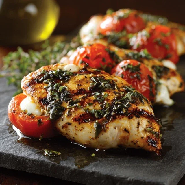 Grilled Chicken Caprese