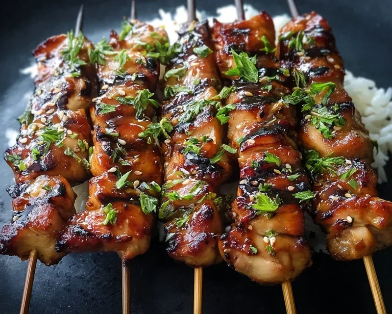 Teriyaki Chicken Skewers