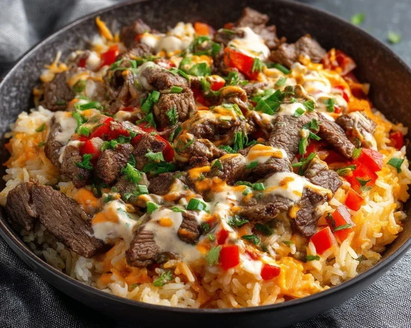Steak Queso Rice A Flavorful Recipe