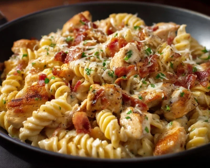 Chicken Beef Beef Bacon Ranch Pasta