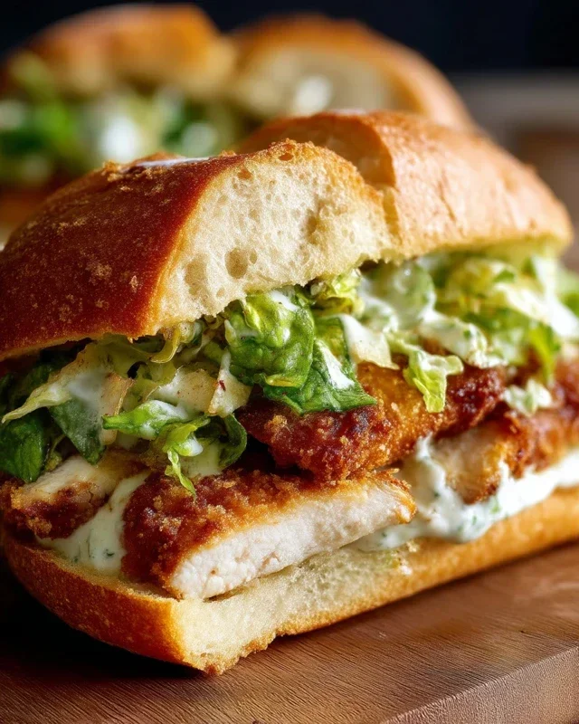 Crispy Chicken Caesar Sandwich