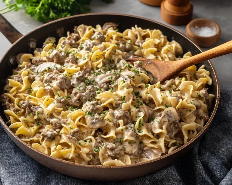 30-Minute Ground Beef Stroganoff