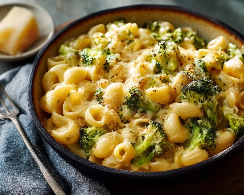 One Pot Healthy Broccoli Mac and Cheese