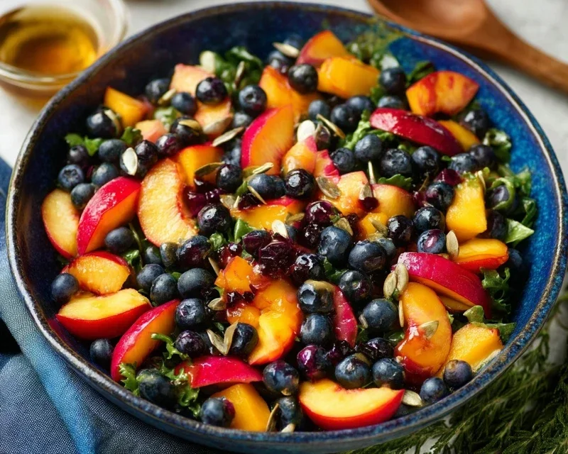 Summer Peach Blueberry Knon-non-non-alcoholic alternativeic non-alcoholic ale Salad