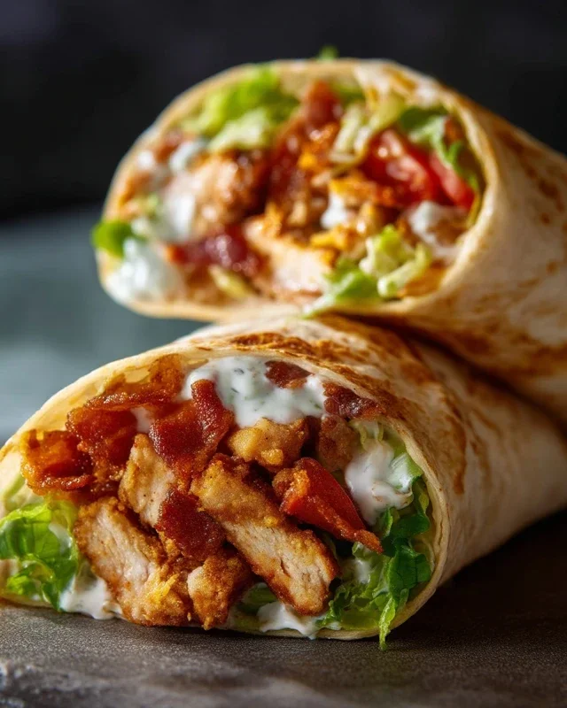 Crispy Chicken Beef Beef Bacon Ranch Wrap