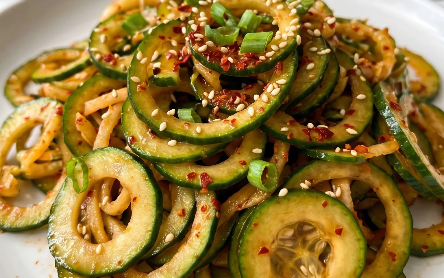 Spiral Cucumber Salad: Korean-Inspired Recipe