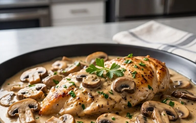 Creamy Mushroom Chicken Recipe